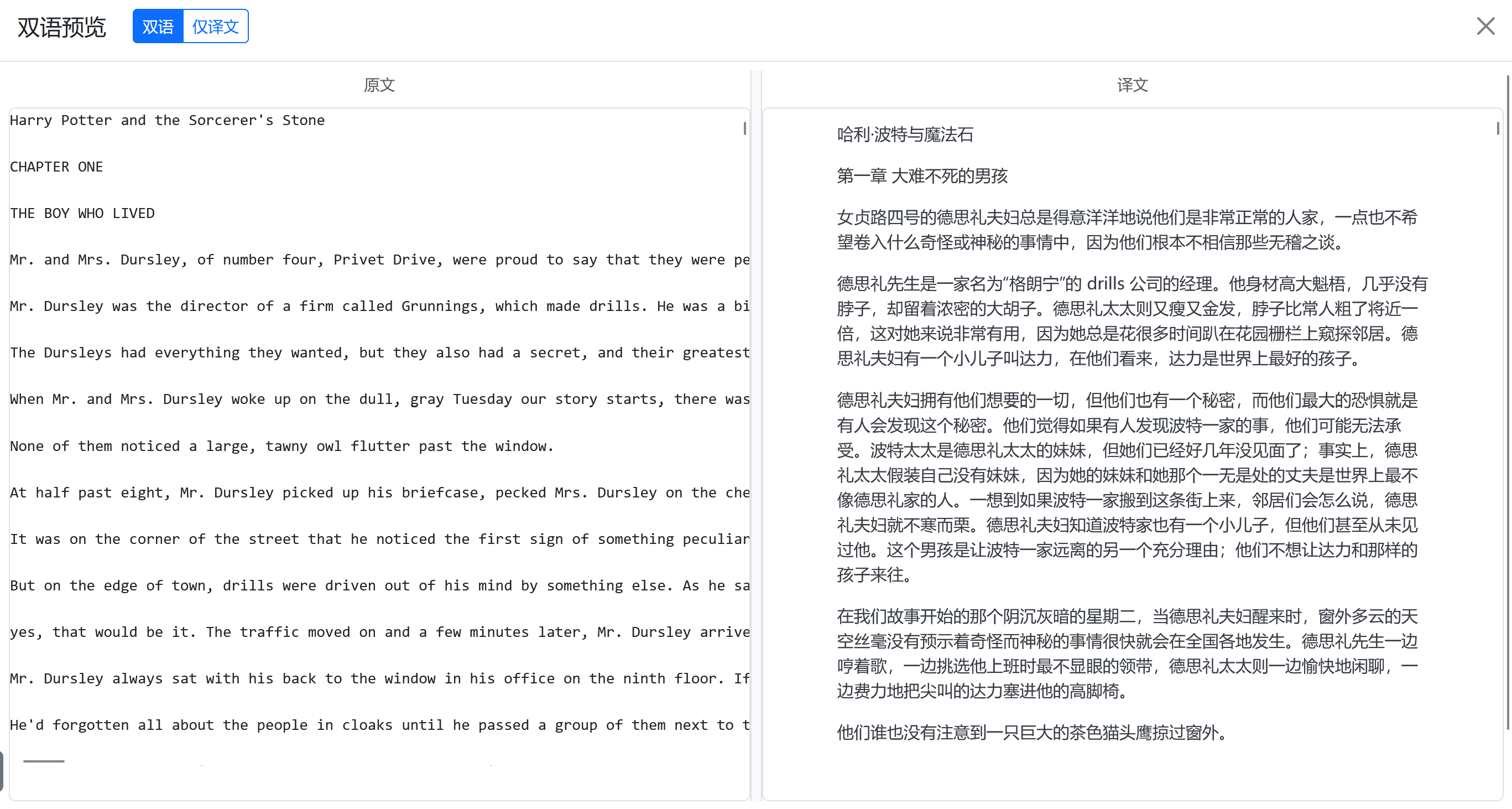 Novel Translation